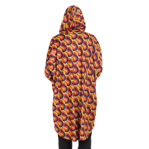 Snuggs Blanket Hoodie Red Geometric